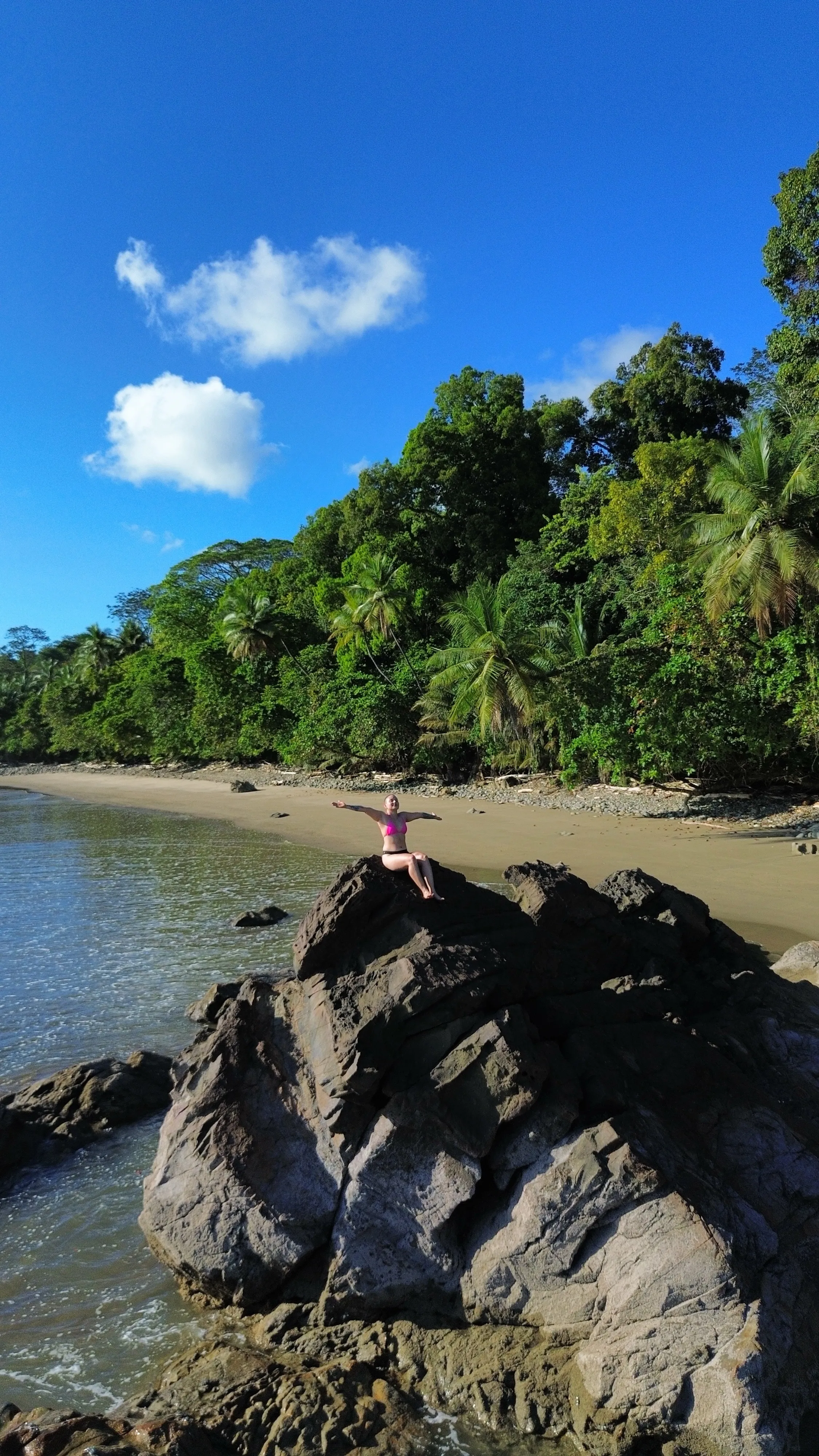 Tropical rainforest and hills near Uvita, Costa Rica